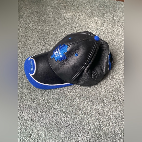 Vintage Rare Jeff Hamilton Full Leather with Embroidery Leafs Hat - Picture 8 of 8